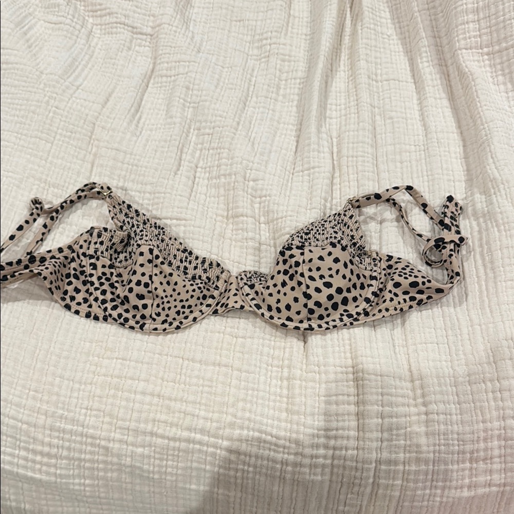 Leopard Print Bikini Top